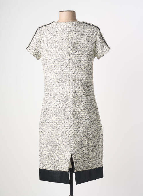 Robe mi-longue fermeture zippée au dos manches courtes blanc MERI & ESCA femme