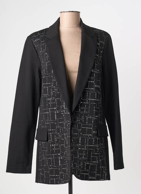Veste casual col tailleur noir JOSEPH RIBKOFF femme