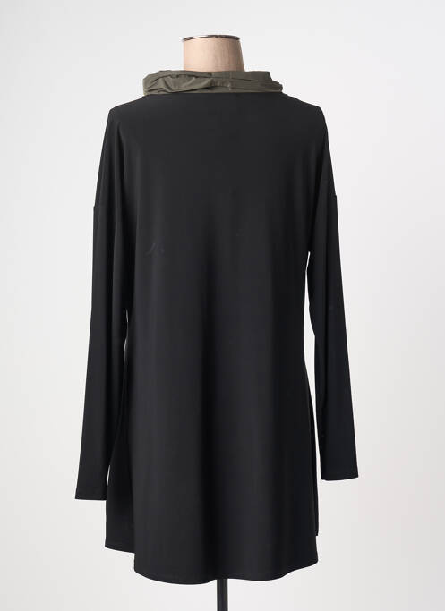 Robe mi-longue manches longues manches longues noir JOSEPH RIBKOFF femme