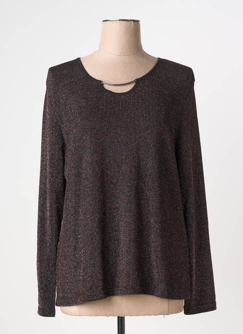 Top stretch manches longues noir GREGORY PAT femme