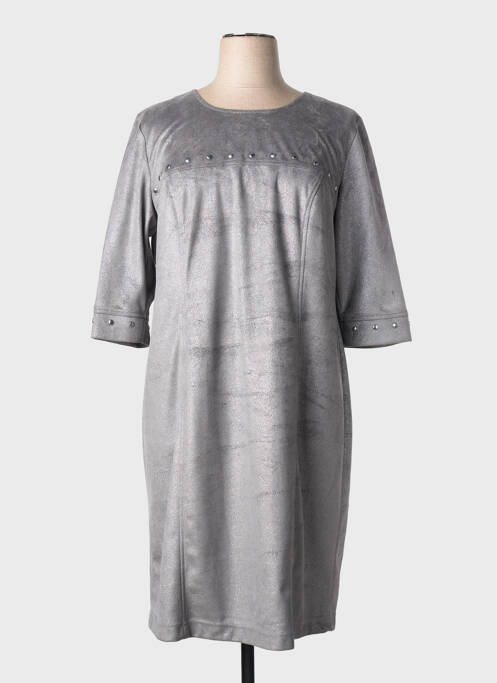 Robe mi-longue manches longues manches longues gris RABE femme