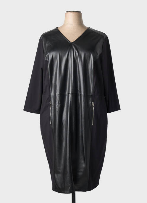 Robe mi-longue manches longues manches longues noir RABE femme