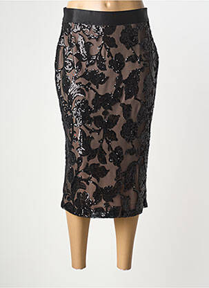 Jupe mi-longue taille normale noir JOSEPH RIBKOFF femme