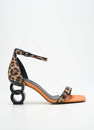 Sandales/nu pieds fermeture bride(s) talon de 7 à 9cm marron EXÉ femme