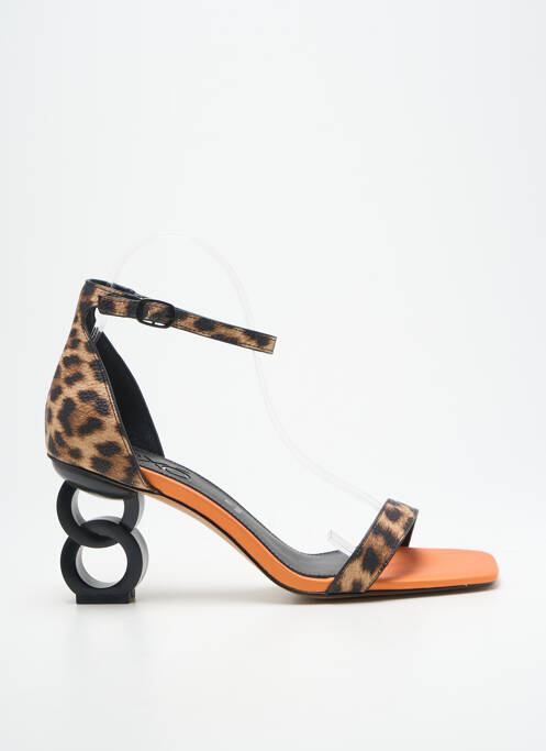 Sandales/nu pieds fermeture bride(s) talon de 7 à 9cm marron EXÉ femme