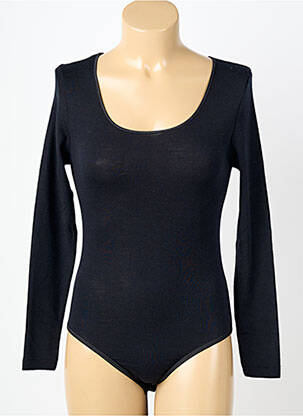 Body lingerie fermeture pressionnée noir MADIVA femme