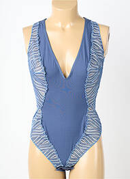 Body lingerie fermeture pressionnée bleu LOUISA BRACQ femme