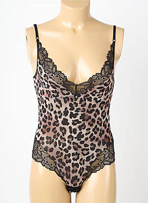 Body lingerie fermeture pressionnée noir JANIRA femme