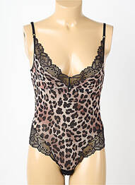Body lingerie fermeture pressionnée noir JANIRA femme