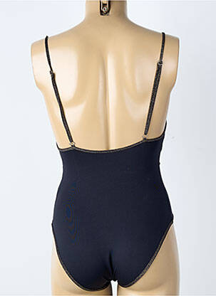 Maillot de bain 1 pièce effet matière satinée noir SUN PLAYA femme