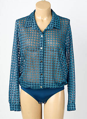 Body lingerie bleu LOUISA BRACQ femme