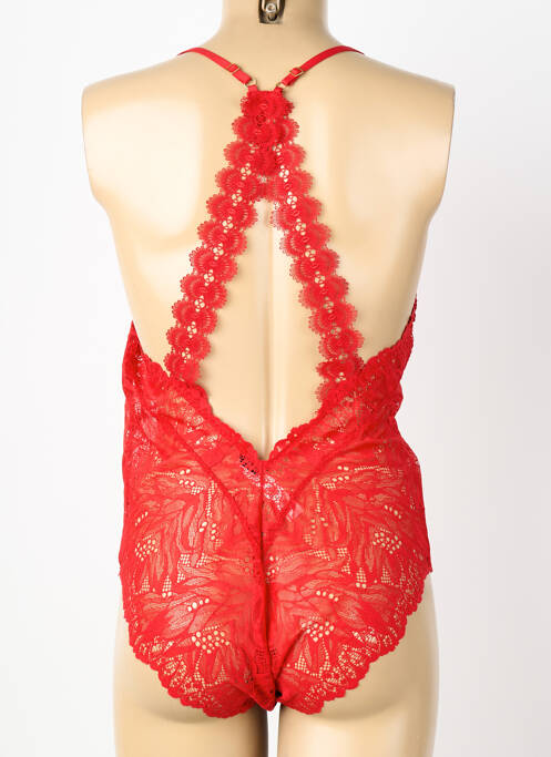 Body lingerie fermeture pressionnée rouge AUBADE femme