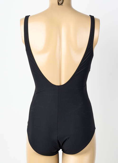 Maillot de bain 1 pièce imprimé fantaisie haut triangles noir CHARMLINE femme