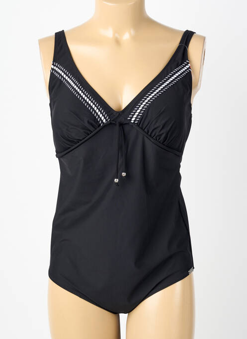 Maillot de bain 1 pièce haut triangles haut triangles noir CHARMLINE femme