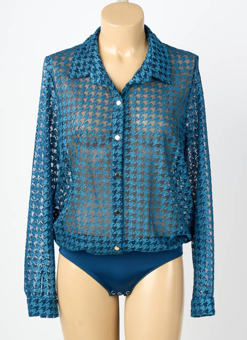 Body lingerie bleu LOUISA BRACQ femme