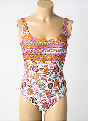 Maillot de bain 1 pièce orange ROSA FAIA femme