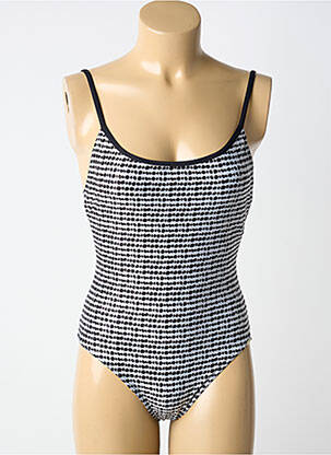 Maillot de bain 1 pièce imprimé fantaisie brassieres noir GRAIN DE SABLE femme