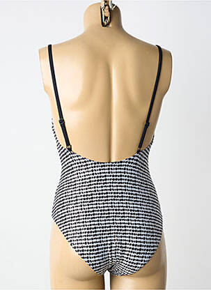 Maillot de bain 1 pièce imprimé fantaisie brassieres noir GRAIN DE SABLE femme