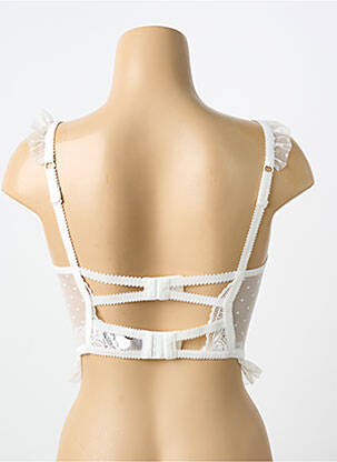 Soutien-gorge légère et transparente haut soutien-gorge emboitant blanc LINDA femme