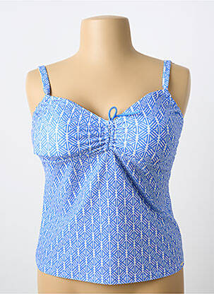 Tankini stretch bleu GRAIN DE SABLE femme