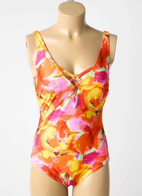 Maillot de bain 1 pièce orange LIDEA femme