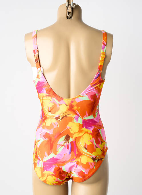 Maillot de bain 1 pièce orange LIDEA femme