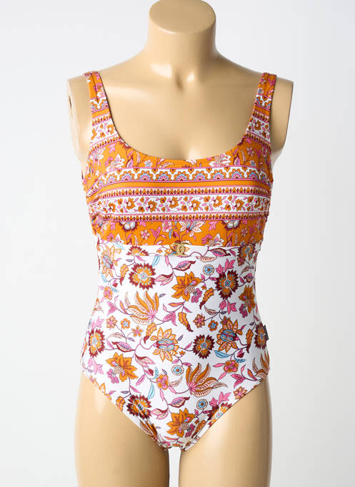 Maillot de bain 1 pièce orange ROSA FAIA femme
