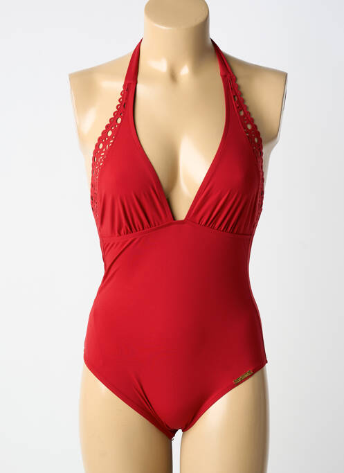 Maillot de bain 1 pièce rouge LISE CHARMEL femme
