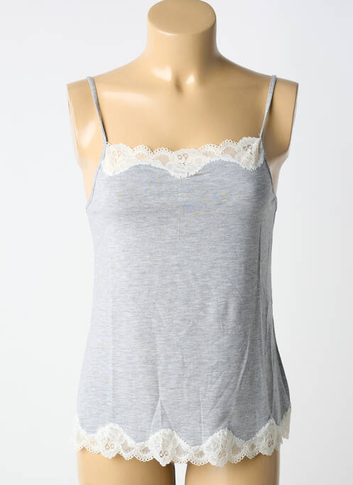 Top/caraco stretch gris ANTIGEL femme