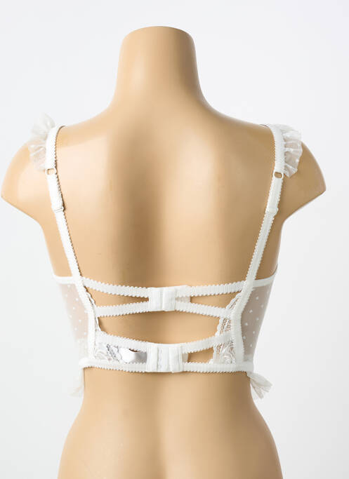 Soutien-gorge légère et transparente haut soutien-gorge emboitant blanc LINDA femme