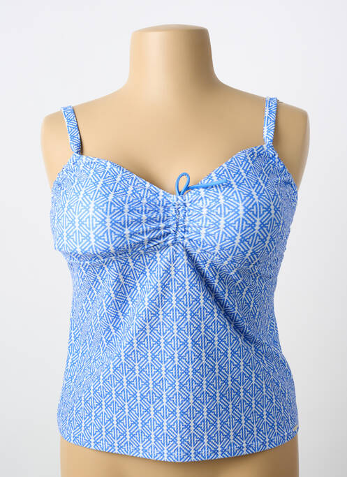 Tankini stretch bleu GRAIN DE SABLE femme