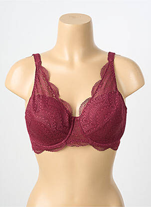 Soutien-gorge légère et transparente haut soutien-gorge moulé rouge SIMONE PERELE femme