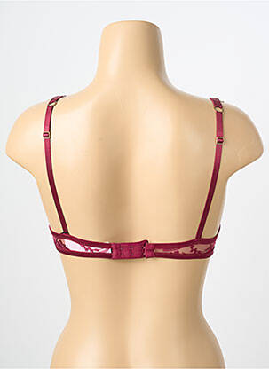 Soutien-gorge effet matière satinée haut soutien-gorge push-up rouge AUBADE femme