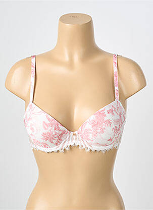 Soutien-gorge effet matière satinée haut soutien-gorge push-up rose ANTIGEL femme