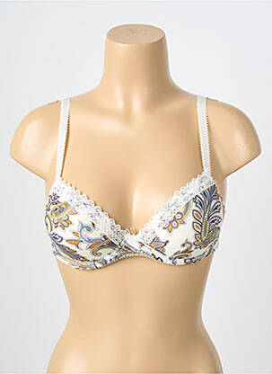 Soutien-gorge effet matière satinée haut soutien-gorge push-up beige ANTIGEL femme