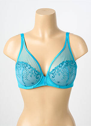 Soutien-gorge légère et transparente haut soutien-gorge emboitant bleu SIMONE PERELE femme
