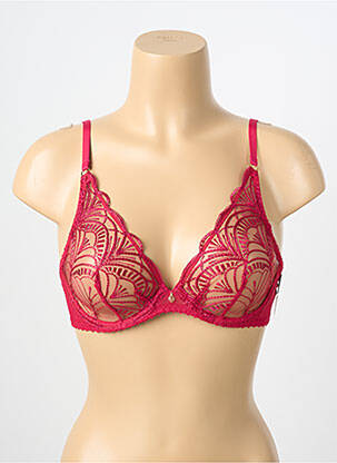 Soutien-gorge légère et transparente haut soutien-gorge emboitant rouge AUBADE femme