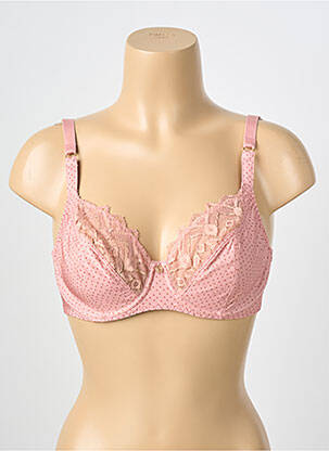 Soutien-gorge effet matière satinée haut soutien-gorge emboitant rose ANTIGEL femme