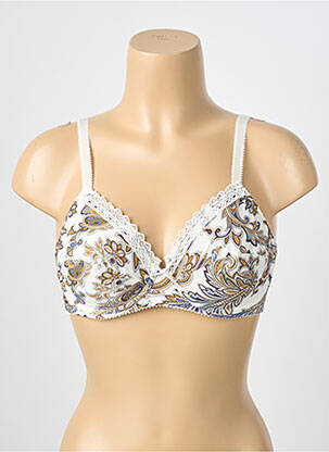 Soutien-gorge effet matière satinée haut soutien-gorge emboitant beige ANTIGEL femme