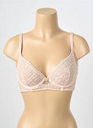Soutien-gorge effet matière satinée haut soutien-gorge emboitant rose LOUISA BRACQ femme
