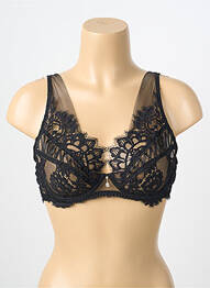 Soutien-gorge légère et transparente haut soutien-gorge emboitant noir LISE CHARMEL femme