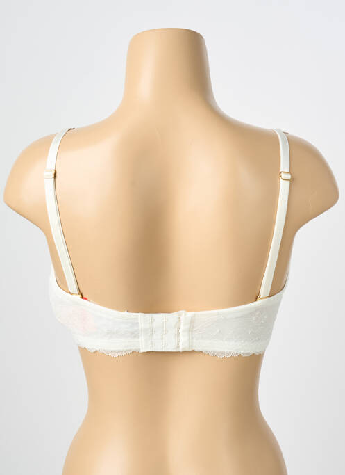 Soutien-gorge effet matière satinée haut soutien-gorge moulé beige LISE CHARMEL femme