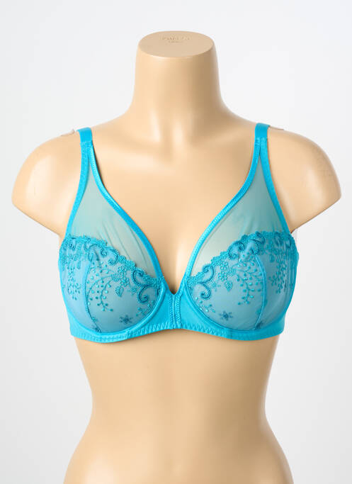 Soutien-gorge légère et transparente haut soutien-gorge emboitant bleu SIMONE PERELE femme