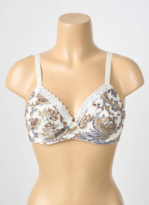 Soutien-gorge effet matière satinée haut soutien-gorge emboitant beige ANTIGEL femme