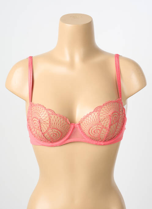 Soutien-gorge légère et transparente haut soutien-gorge emboitant rose SIMONE PERELE femme