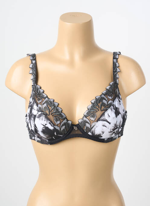 Soutien-gorge effet matière satinée haut soutien-gorge emboitant noir LOUISA BRACQ femme