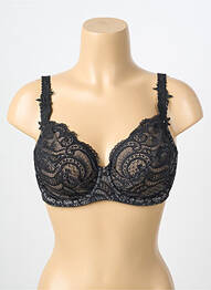 Soutien-gorge légère et transparente haut soutien-gorge emboitant noir WACOAL femme