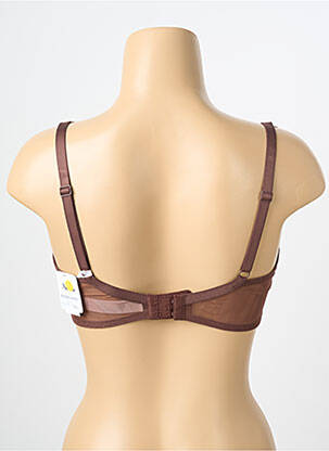 Soutien-gorge légère et transparente haut soutien-gorge emboitant marron AUBABE femme