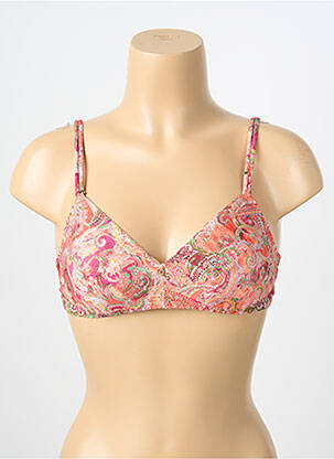 Soutien-gorge effet matière satinée haut soutien-gorge emboitant orange ANTIGEL femme