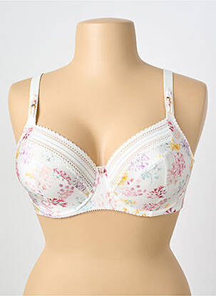 Soutien-gorge effet matière satinée haut soutien-gorge emboitant beige ANTIGEL femme